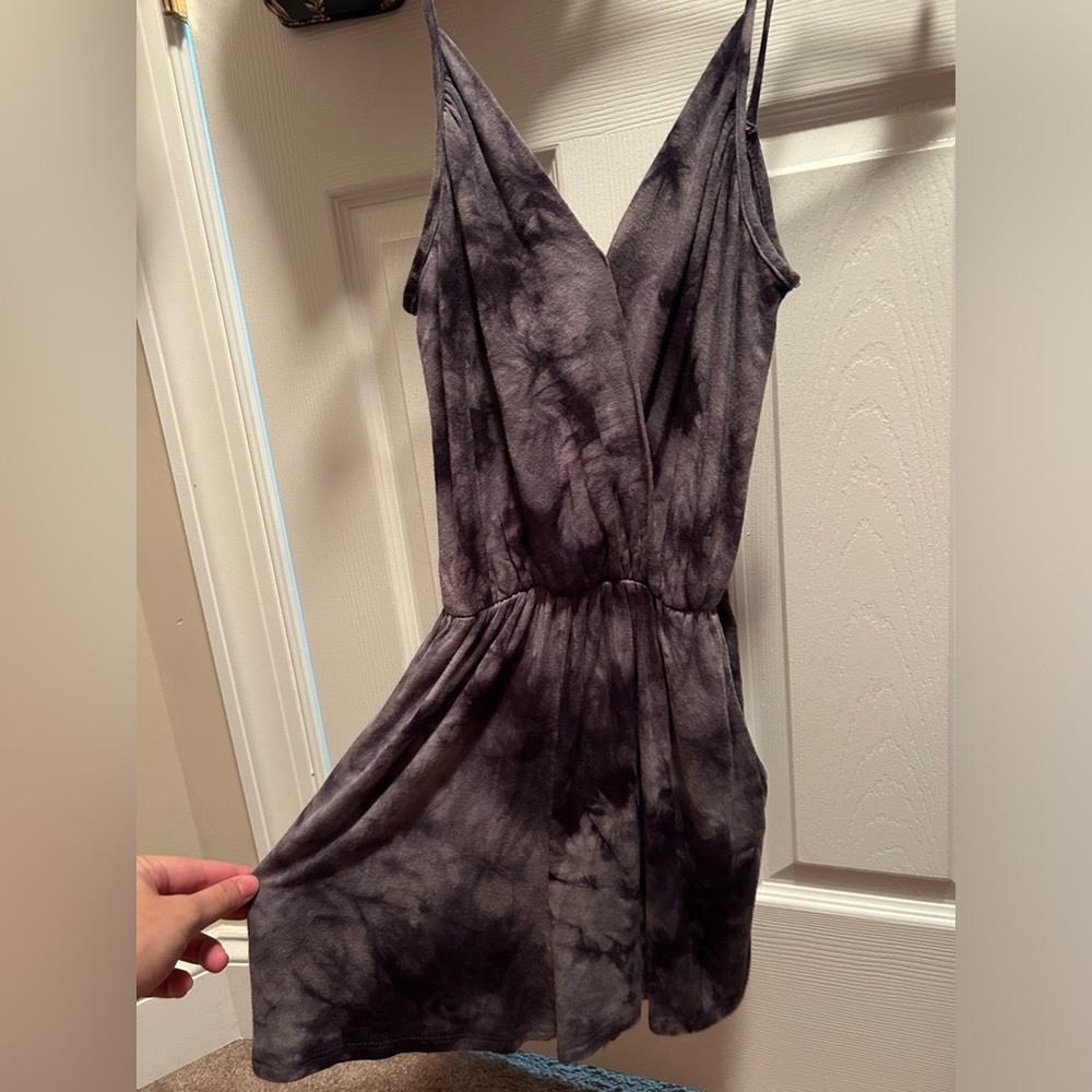 Black and Grey Romper